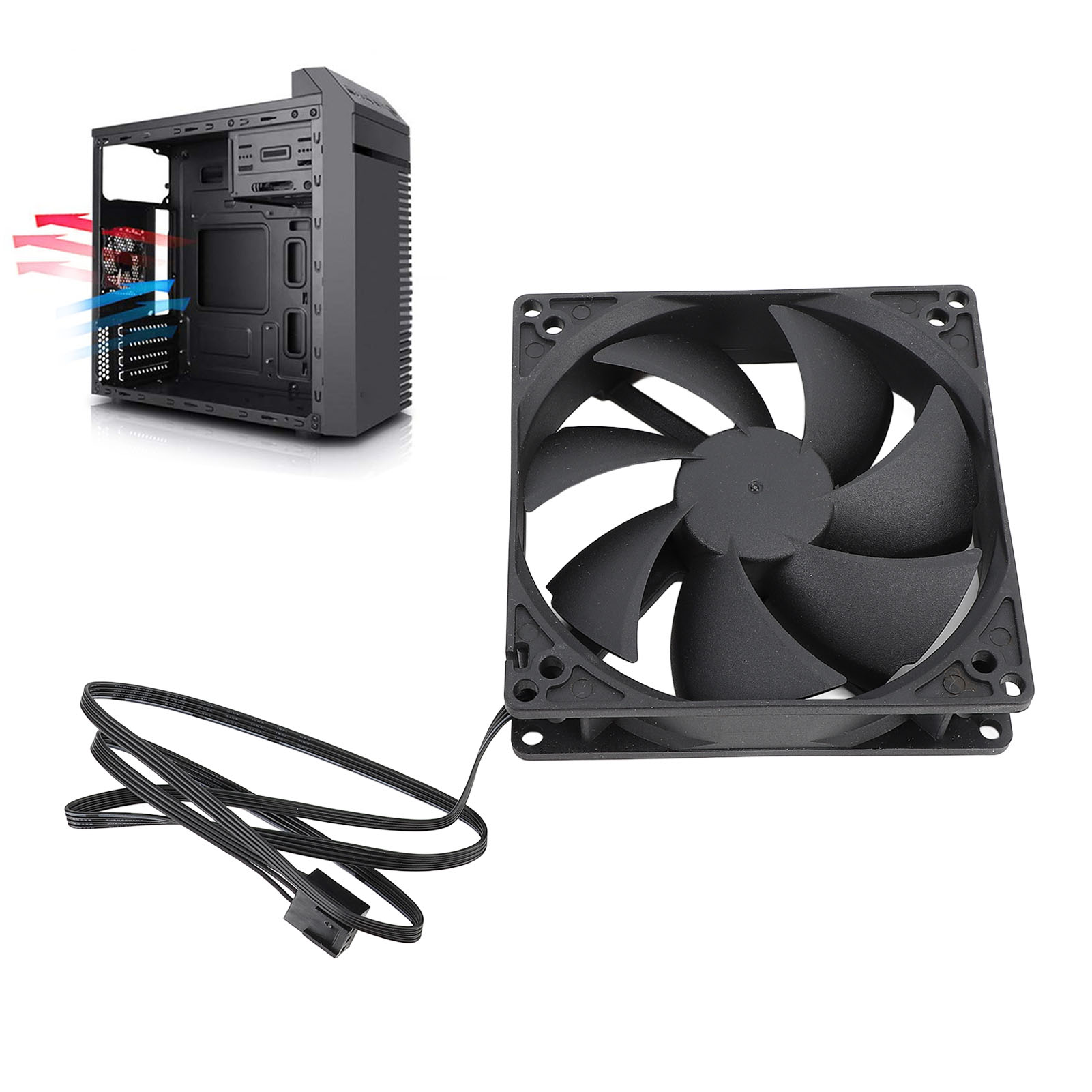 Case Fan Controller - 100mm PC PWM Case Fan 100mm