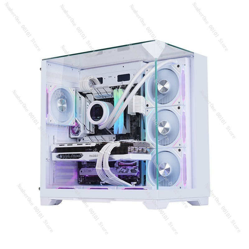 ATX Gaming PC Case Panoramic T - Pc Chassis ulasan dan harga