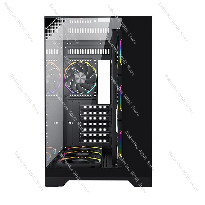 ATX Gaming PC Case Panoramic T - Pc Chassis ulasan dan harga