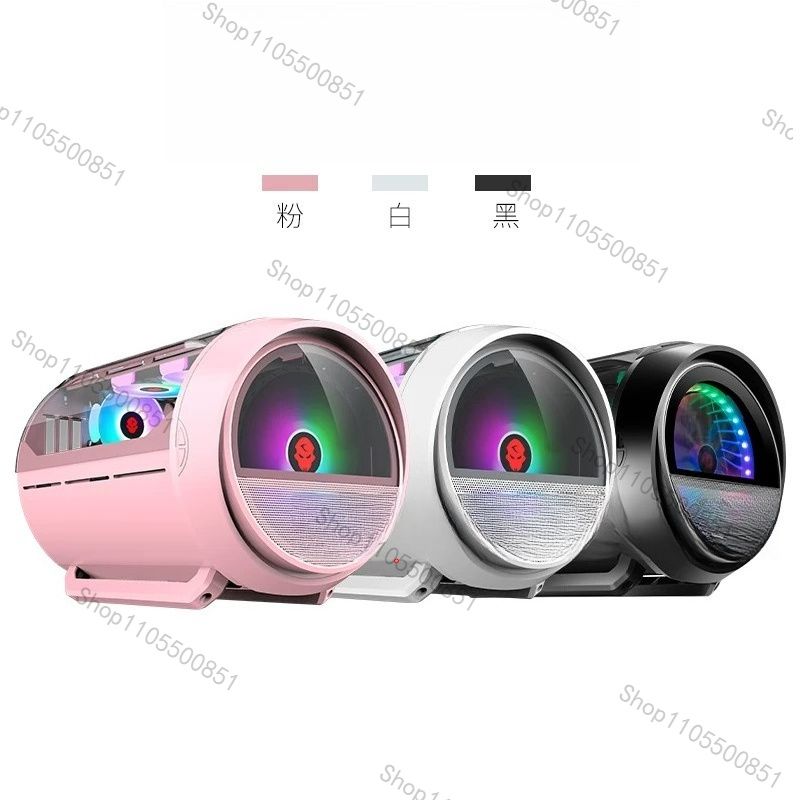 YQD Gaming Pink Case Round RGB - Atx Case ulasan dan harga