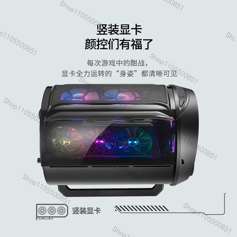 YQD Gaming Pink Case Round RGB - Atx Case ulasan dan harga