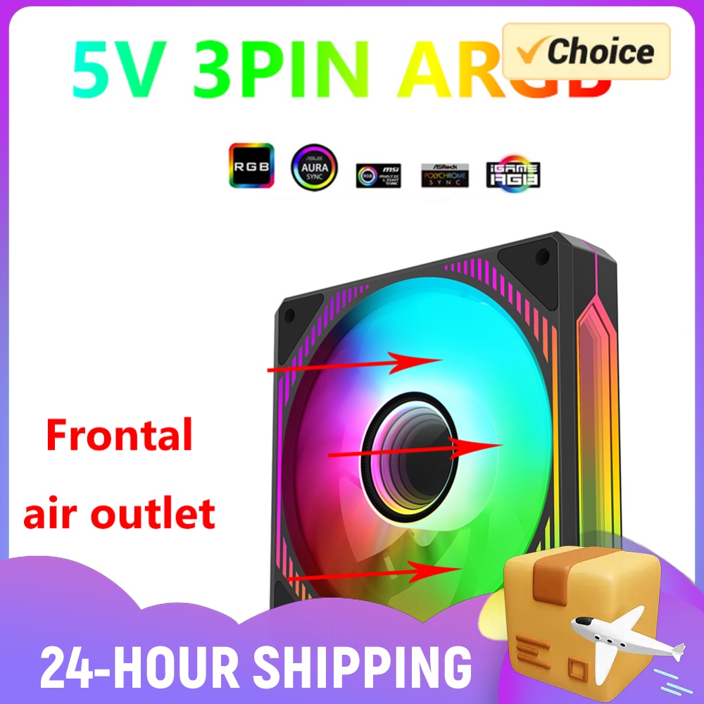 120mm PC Fan 24LEDs 9-blade Lu - Case Fan Controller ulasan dan harga
