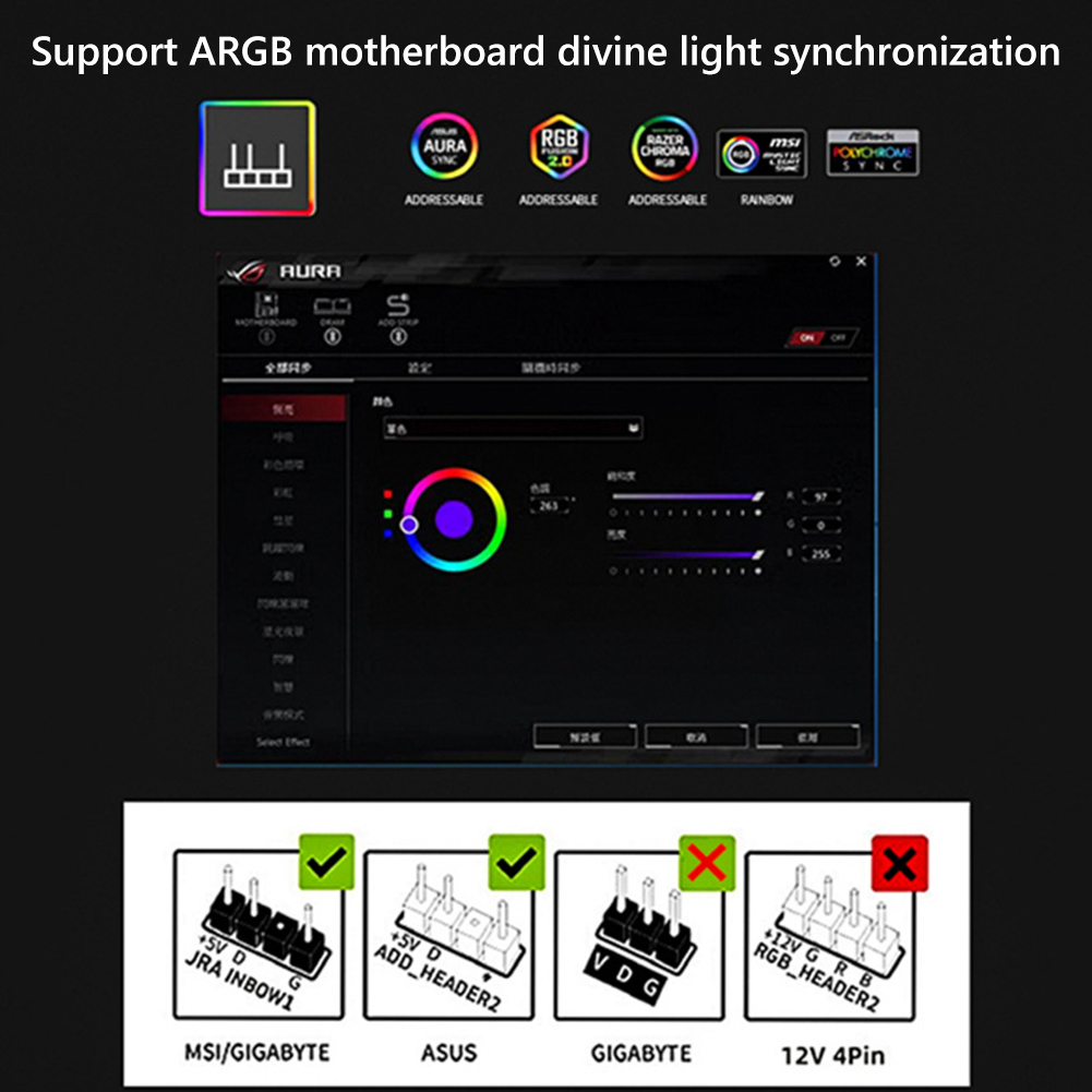 120mm PC Fan 24LEDs 9-blade Lu - Case Fan Controller ulasan dan harga