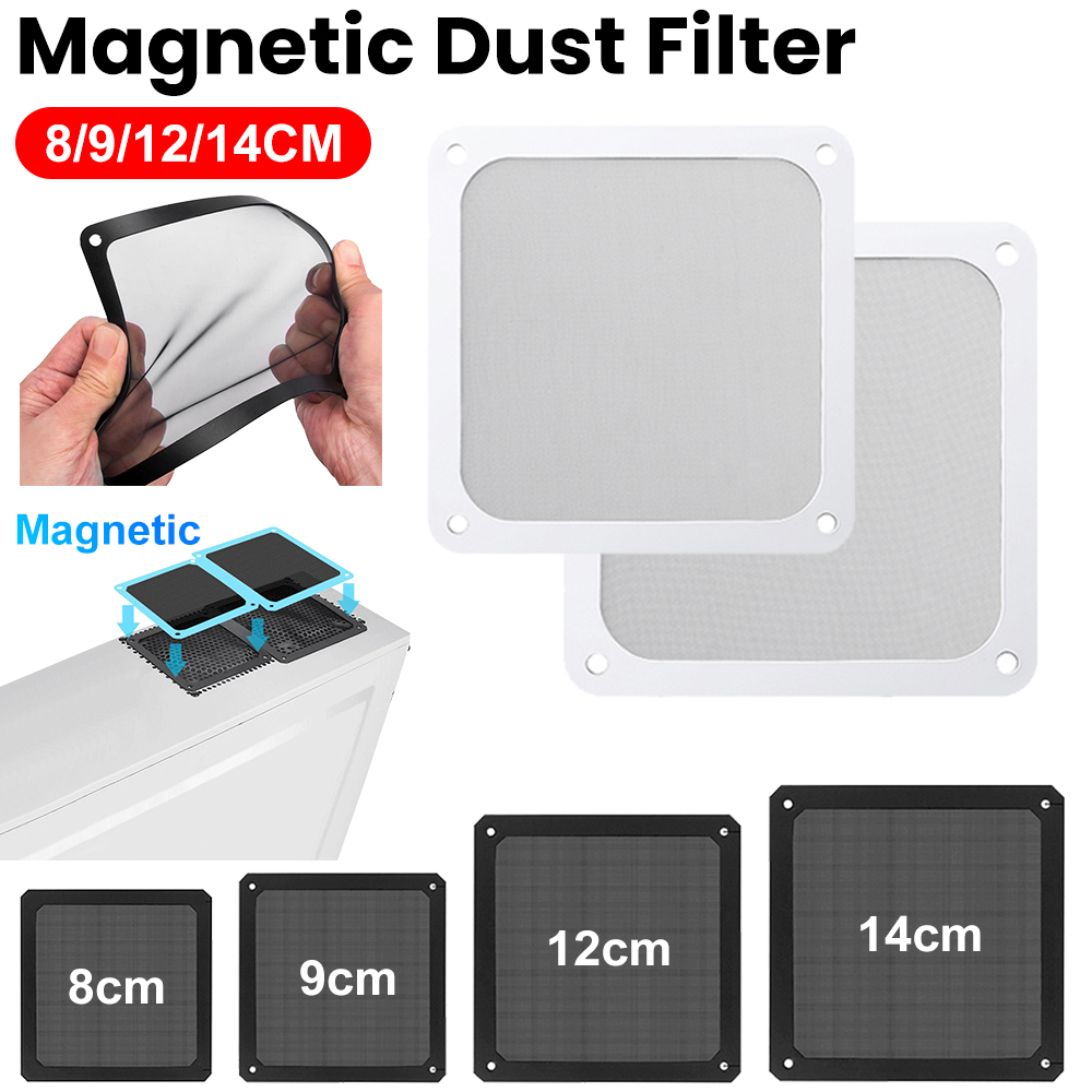 1/2X 8/9/12/14cm Magnetic Fram - Dust Filter Pc ulasan dan harga