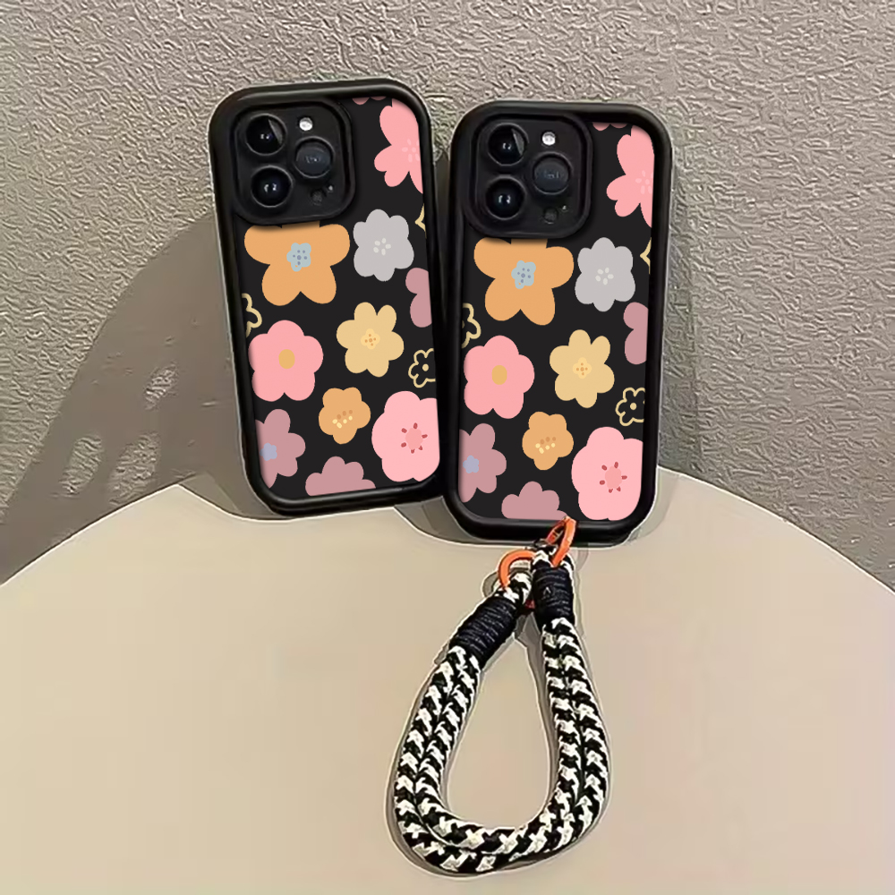 Macaron Flowers Strap Rope Pho - Matte Pc Case ulasan dan harga