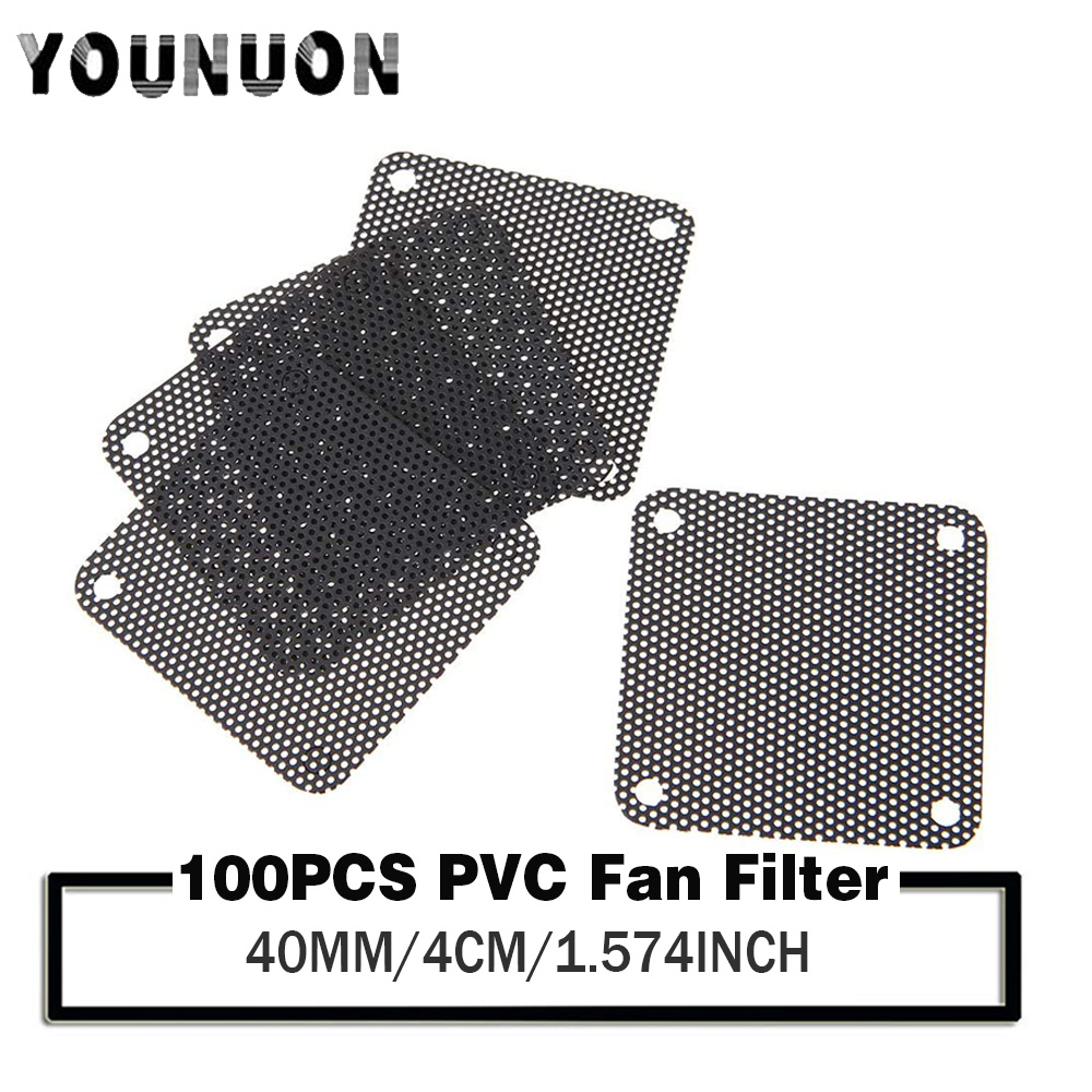 100Pcs YOUNUON 40mm Fan Filter - Dust Filter Pc ulasan dan harga
