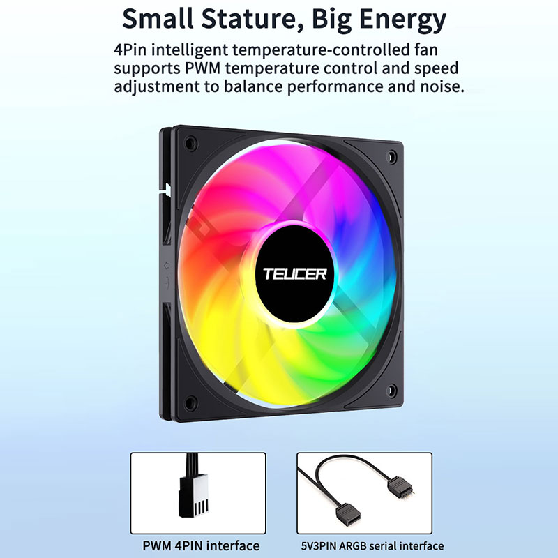 Teucer 120mm PC Case Fan FDB B - Pc Chassis ulasan dan harga