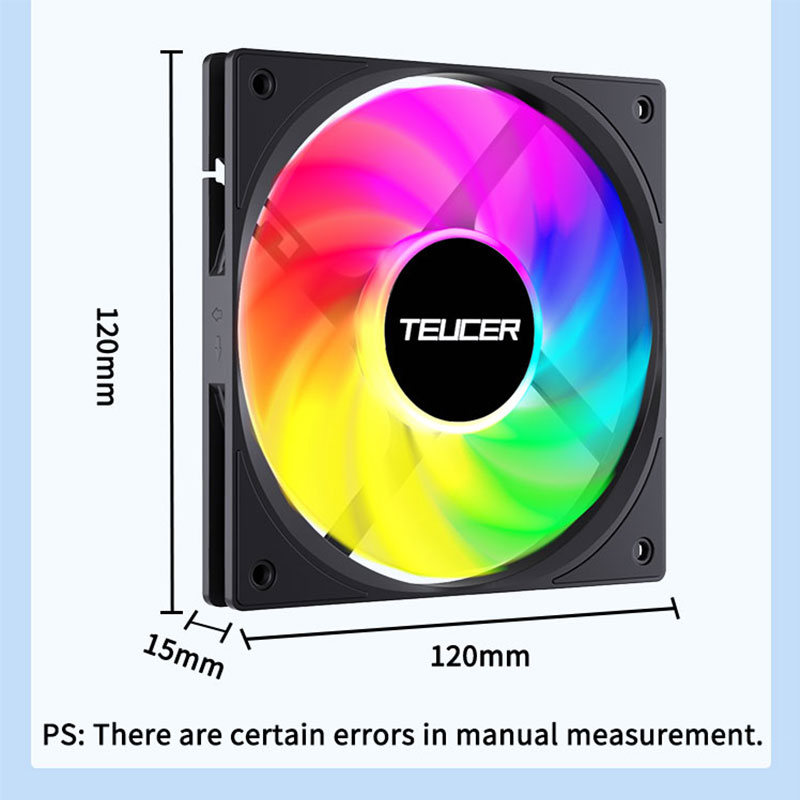 Teucer 120mm PC Case Fan FDB B - Pc Chassis ulasan dan harga