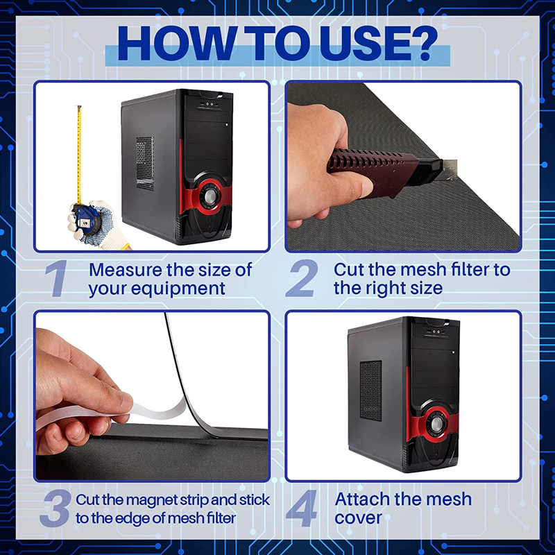 30X50CM 50X50CM Dustproof Comp - Dust Filter Pc ulasan dan harga