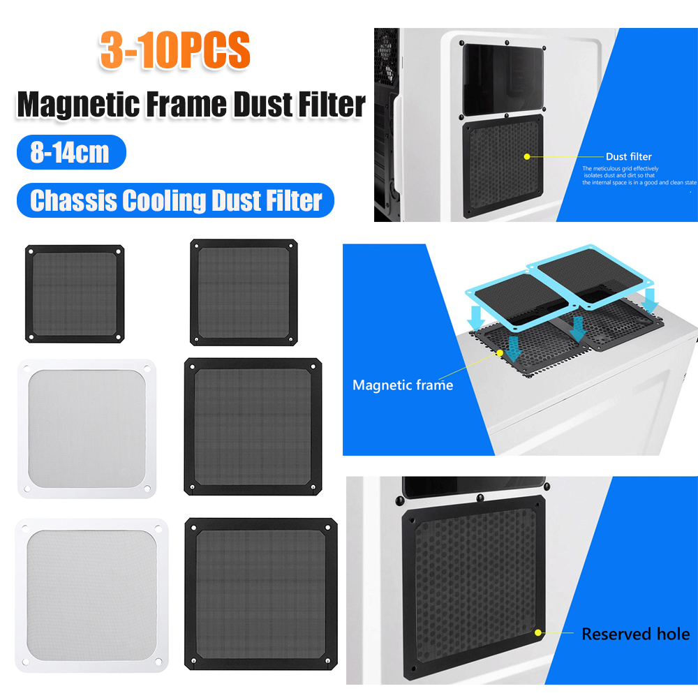 8-14cm PC Computer Case Coolin - Dust Filter Pc ulasan dan harga