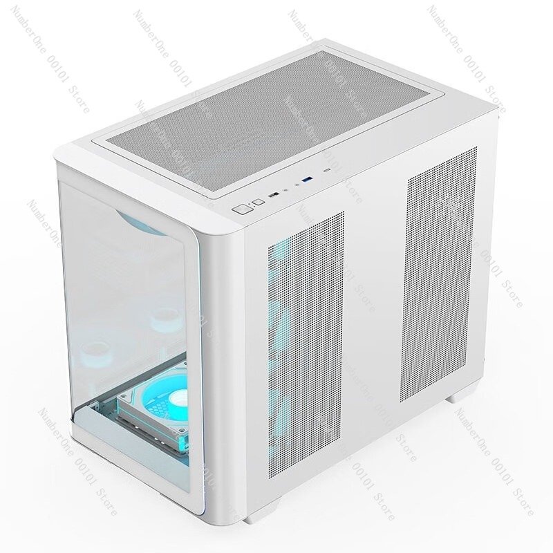 Panoramic Curved Glass Desktop - Pc Chassis ulasan dan harga