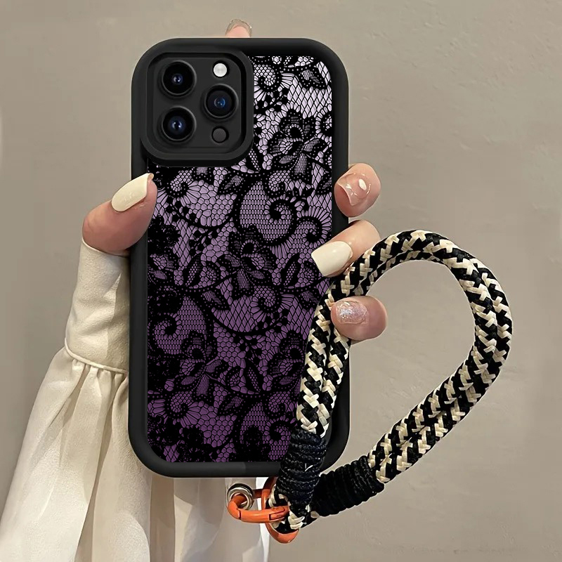 Black Purple Lace Hang Strap P - Matte Pc Case ulasan dan harga
