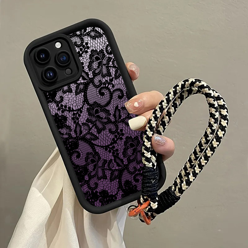 Black Purple Lace Hang Strap P - Matte Pc Case ulasan dan harga