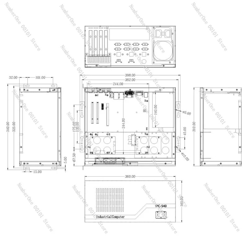 Wall-Mounted Small Case ATX Po - Atx Case ulasan dan harga