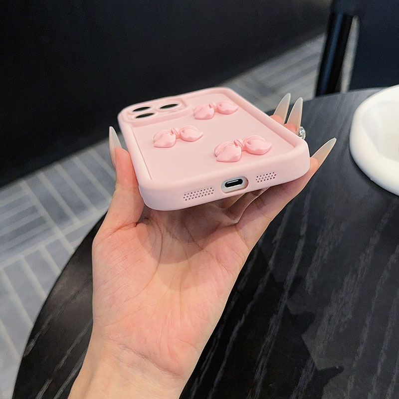 Pink Bow Tie Phone Case For iP - Matte Pc Case ulasan dan harga