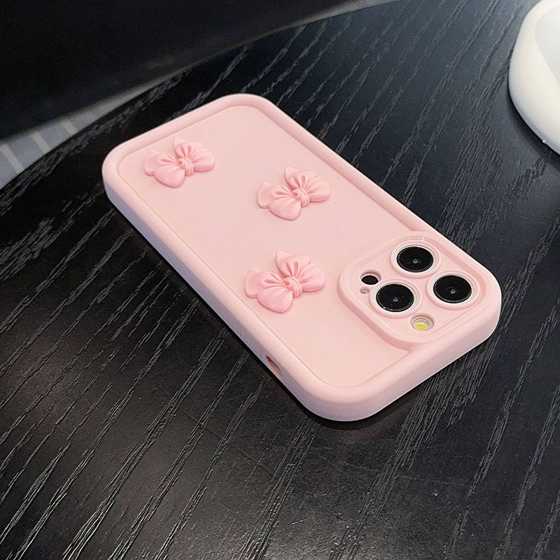 Pink Bow Tie Phone Case For iP - Matte Pc Case ulasan dan harga