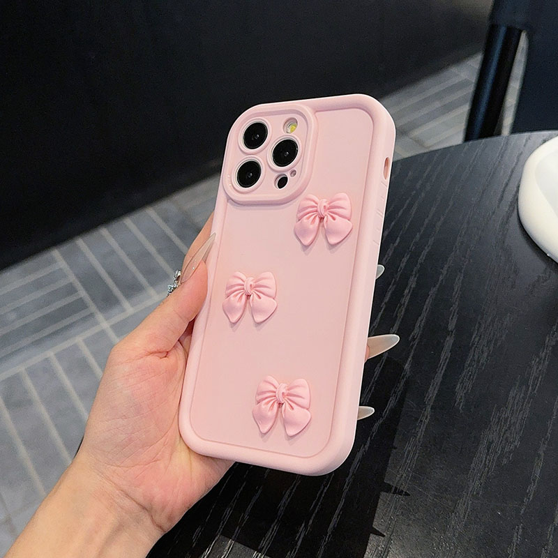Pink Bow Tie Phone Case For iP - Matte Pc Case ulasan dan harga
