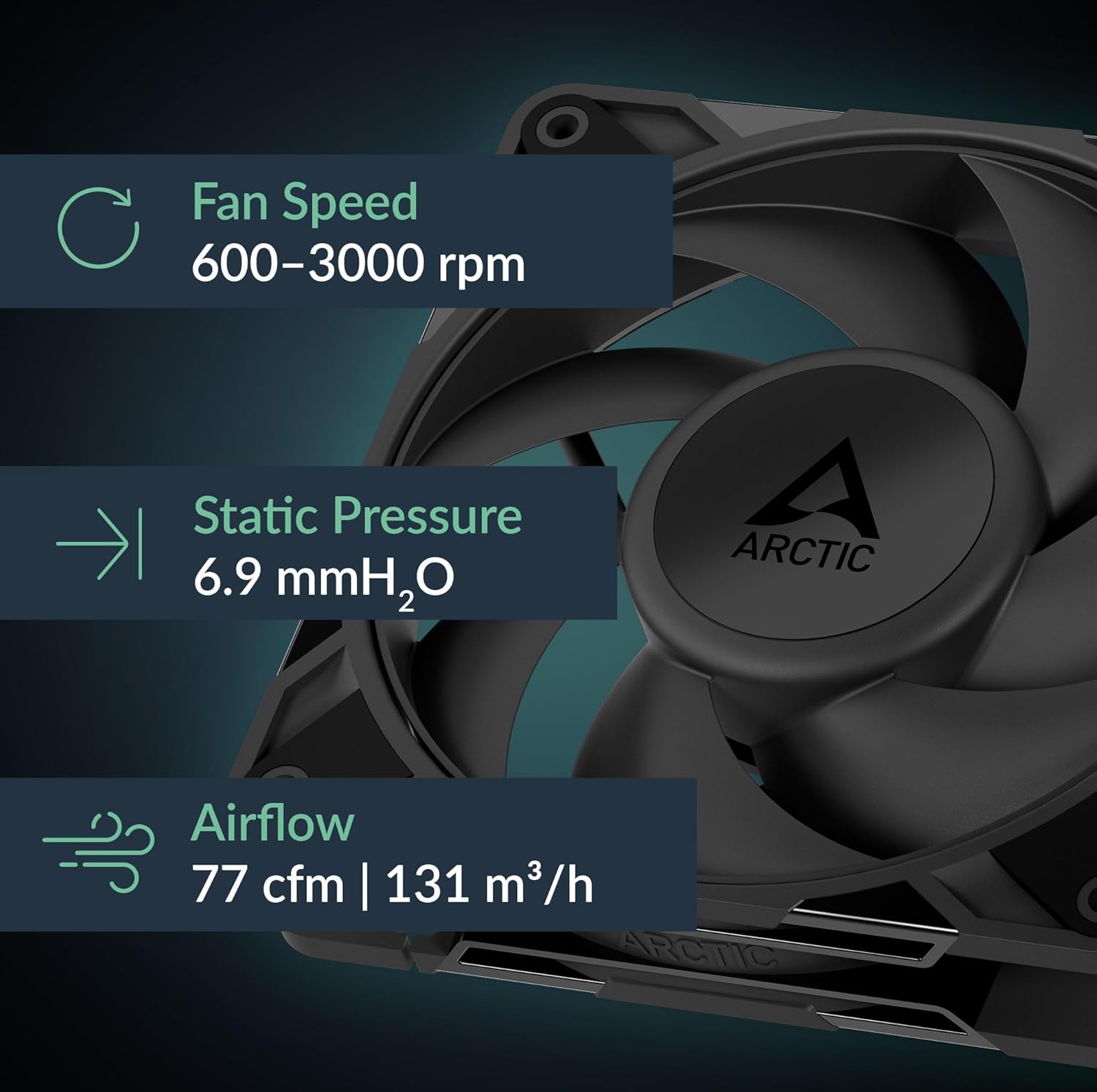 ARCTIC P12 Pro Computer Deskto - Case Fan Controller ulasan dan harga