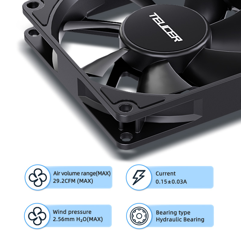 Teucer UT-8015 8CM Chassis Fan - Pc Chassis ulasan dan harga