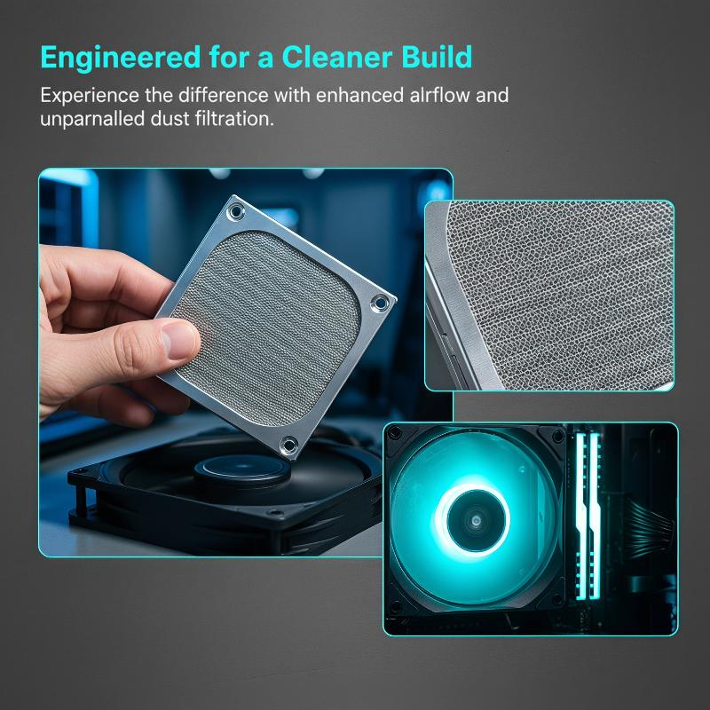 Metal Cooling Fan Dust Protect - Dust Filter Pc ulasan dan harga